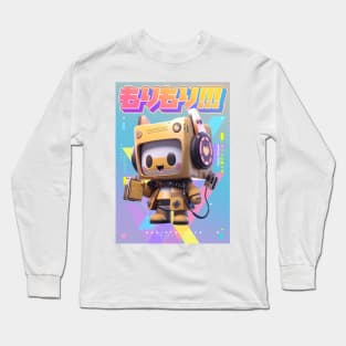 CATMASTER KARAOKE - AUDIO THINGYS COLLECTION | Anime Manga Kawaii Chibi Kitty Walkmen Pop Art Design | PROUD OTAKU Long Sleeve T-Shirt